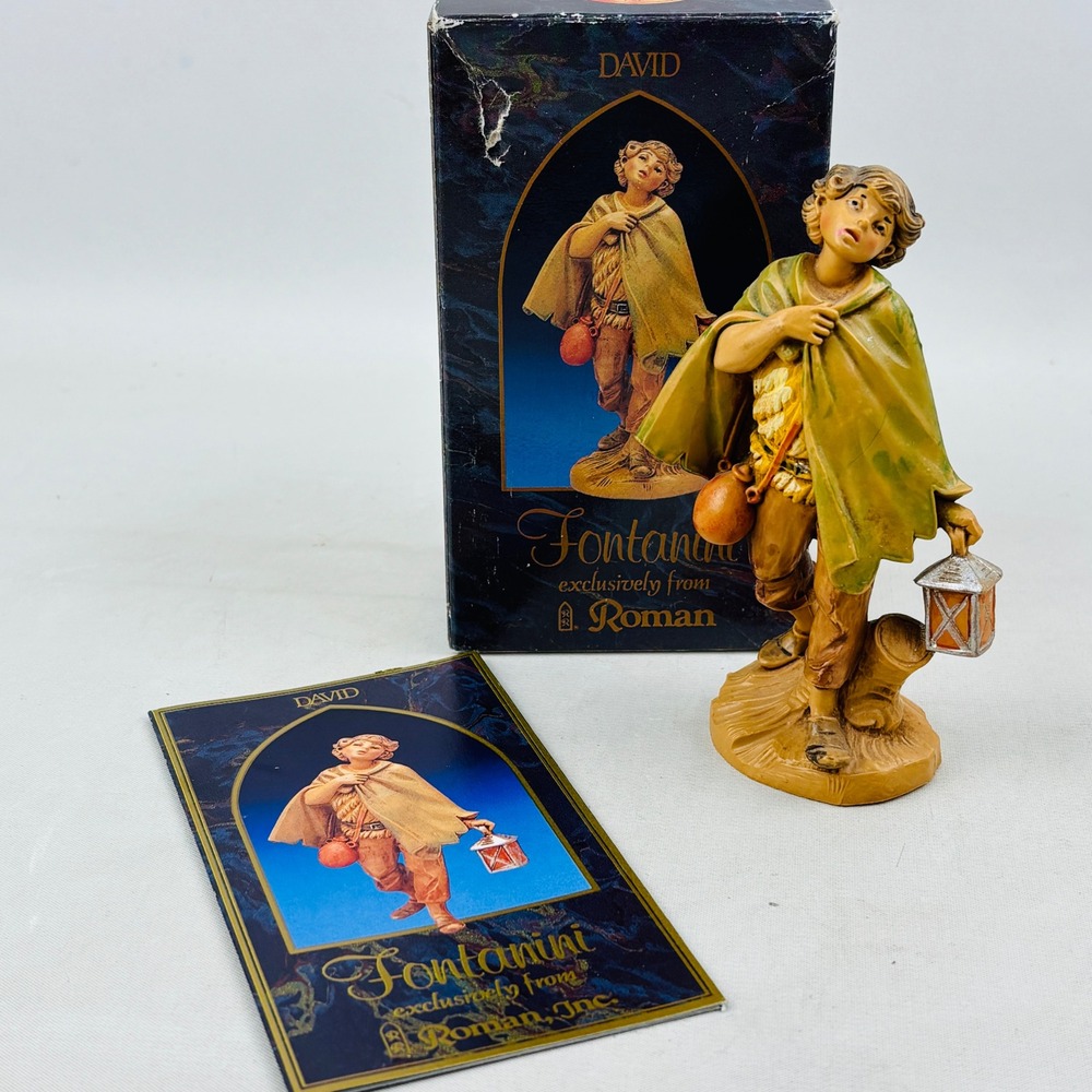 Fontanini David Innkeeper Nephew Figurine 5" Collection Nativity 52594 Roman Box